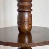 1940s floor lamp in turned wood