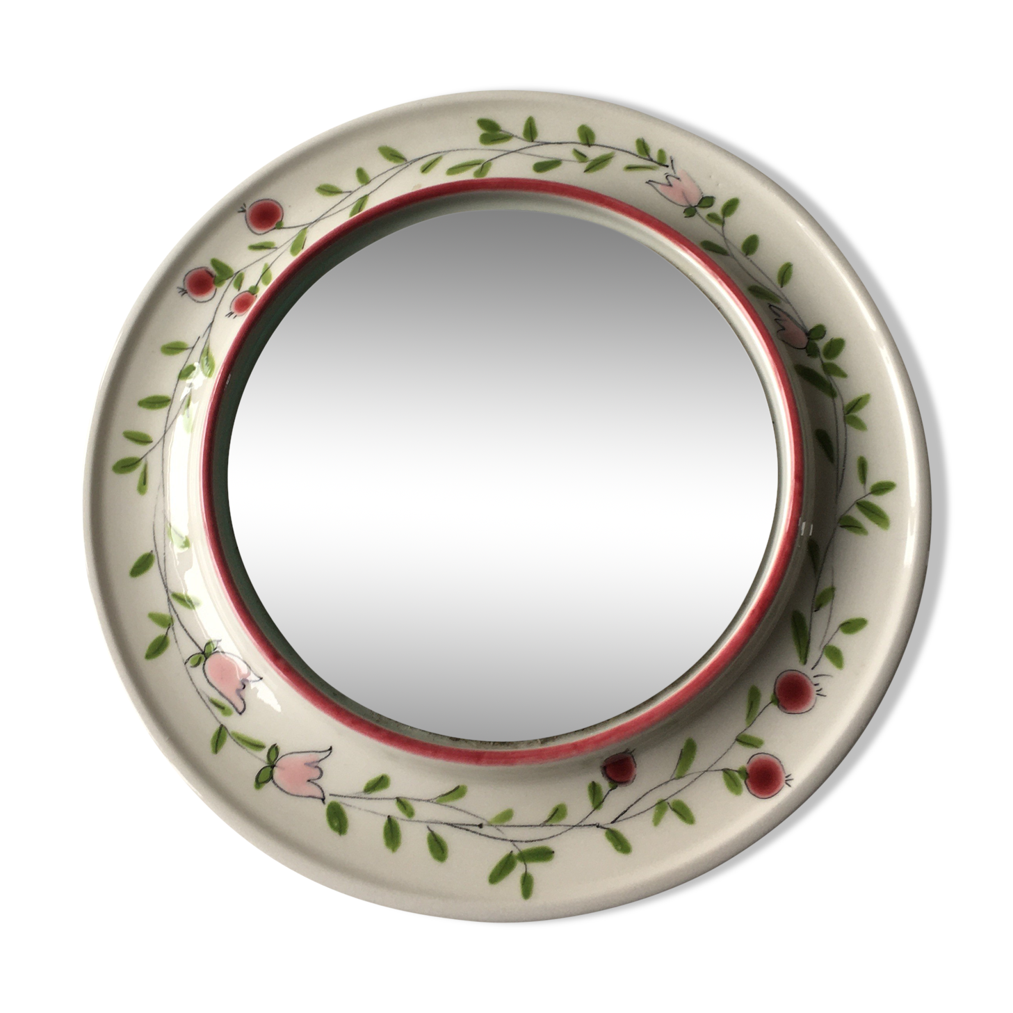 Vintage ceramic mirror