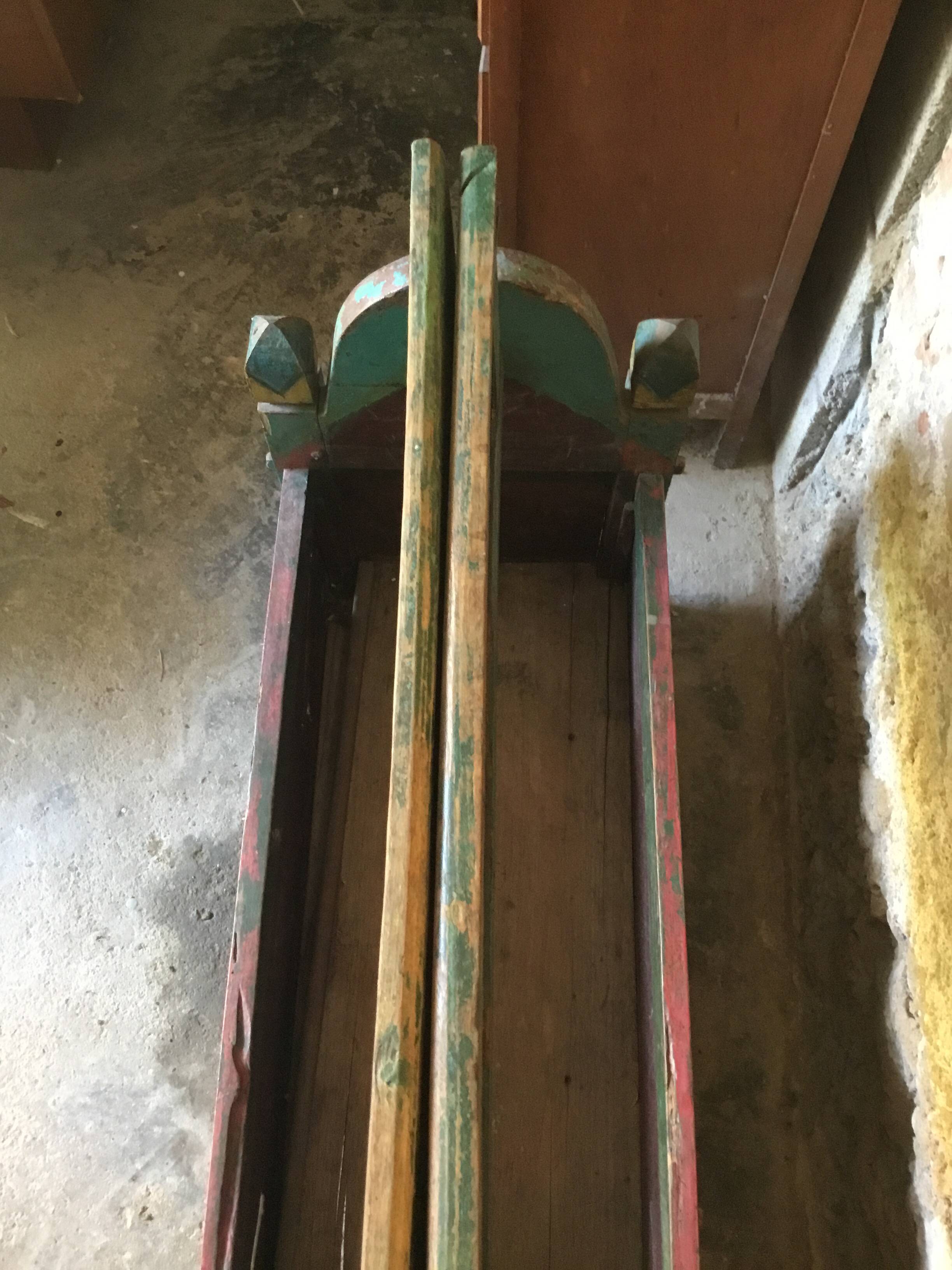 Ancient Indian wooden chest