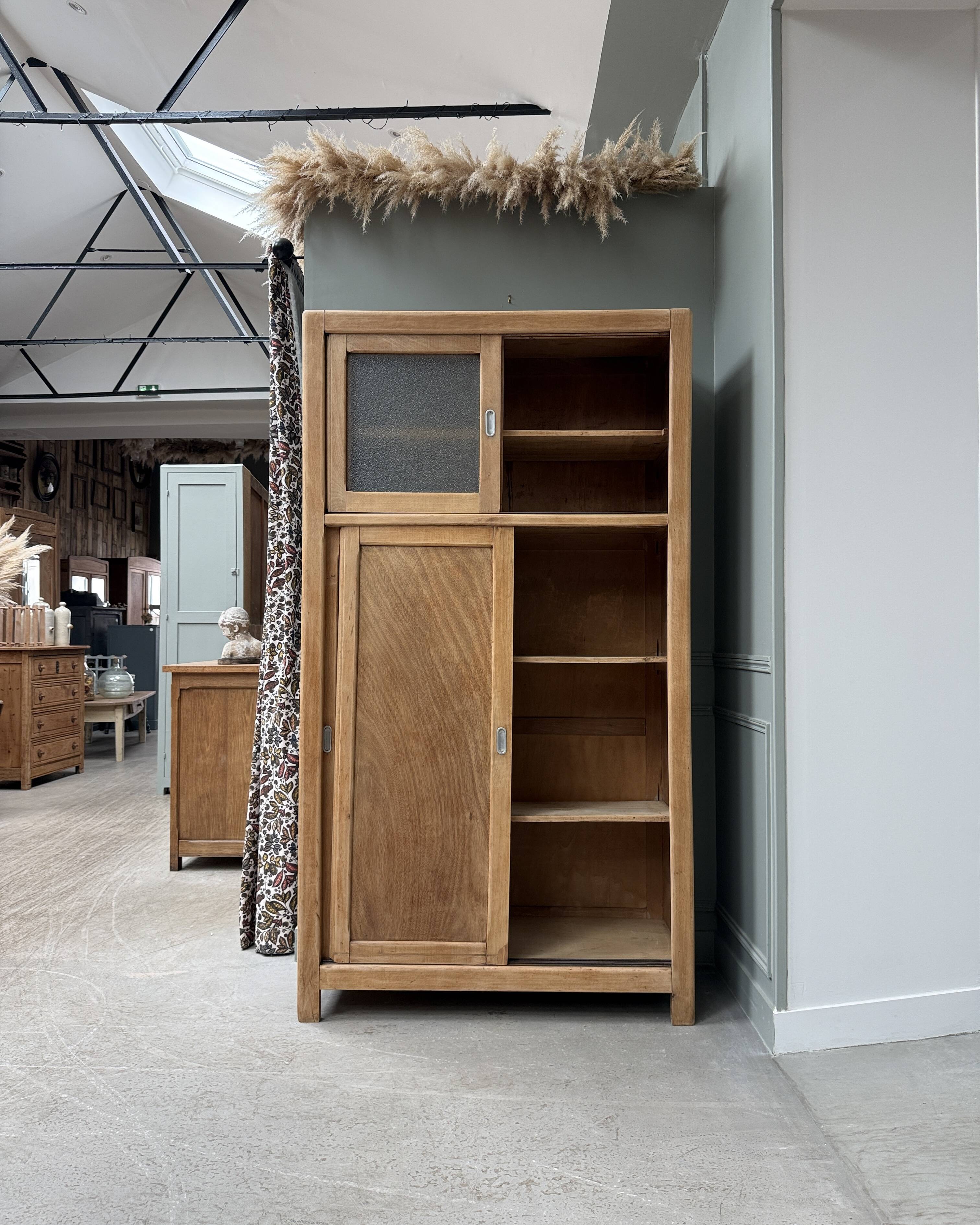 Vintage wardrobe with sliding doors (renovated)