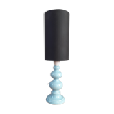 60 year old design lamp in pastel blue ceramic!