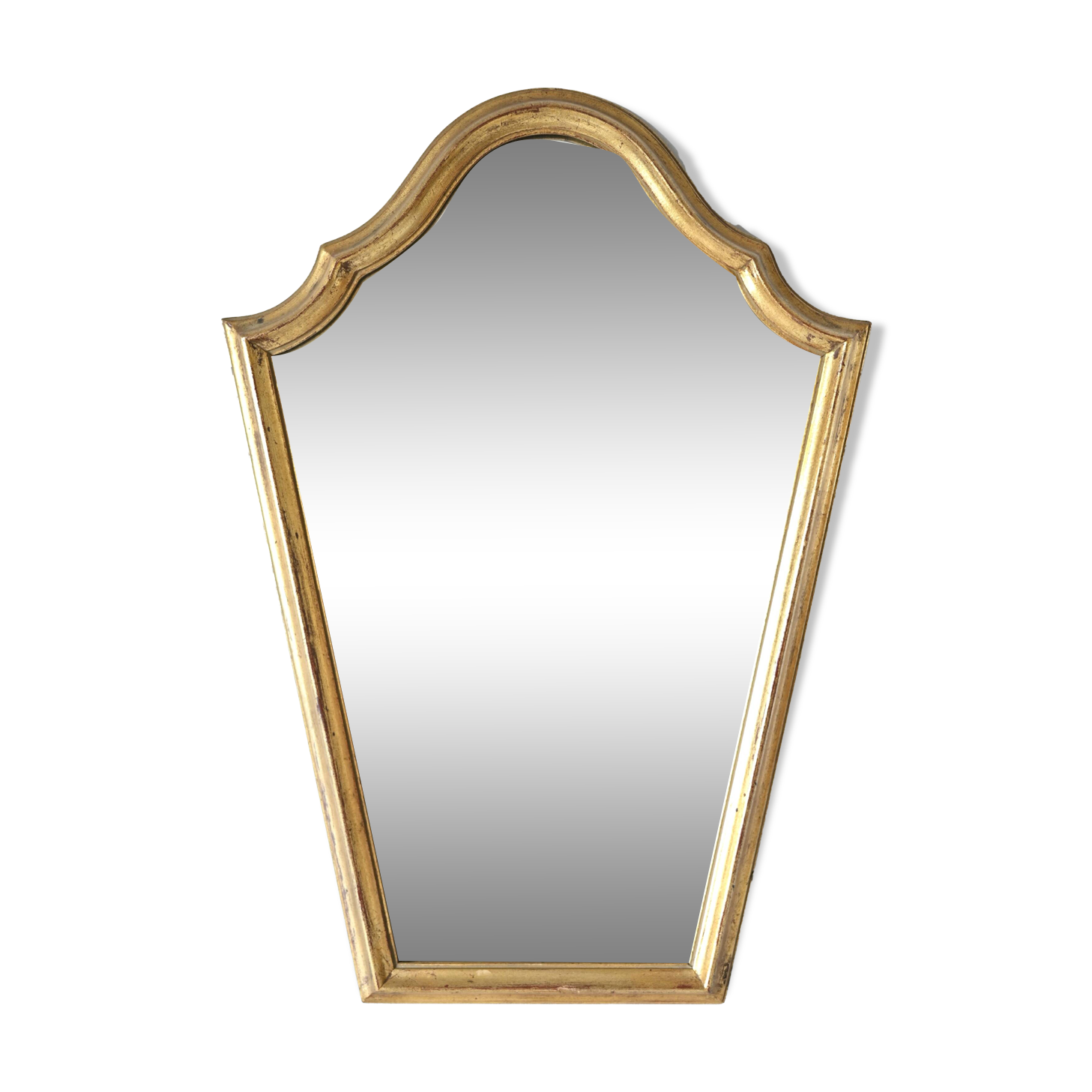 Vintage Deknudt mirror in gilded wood 45cm - labeled