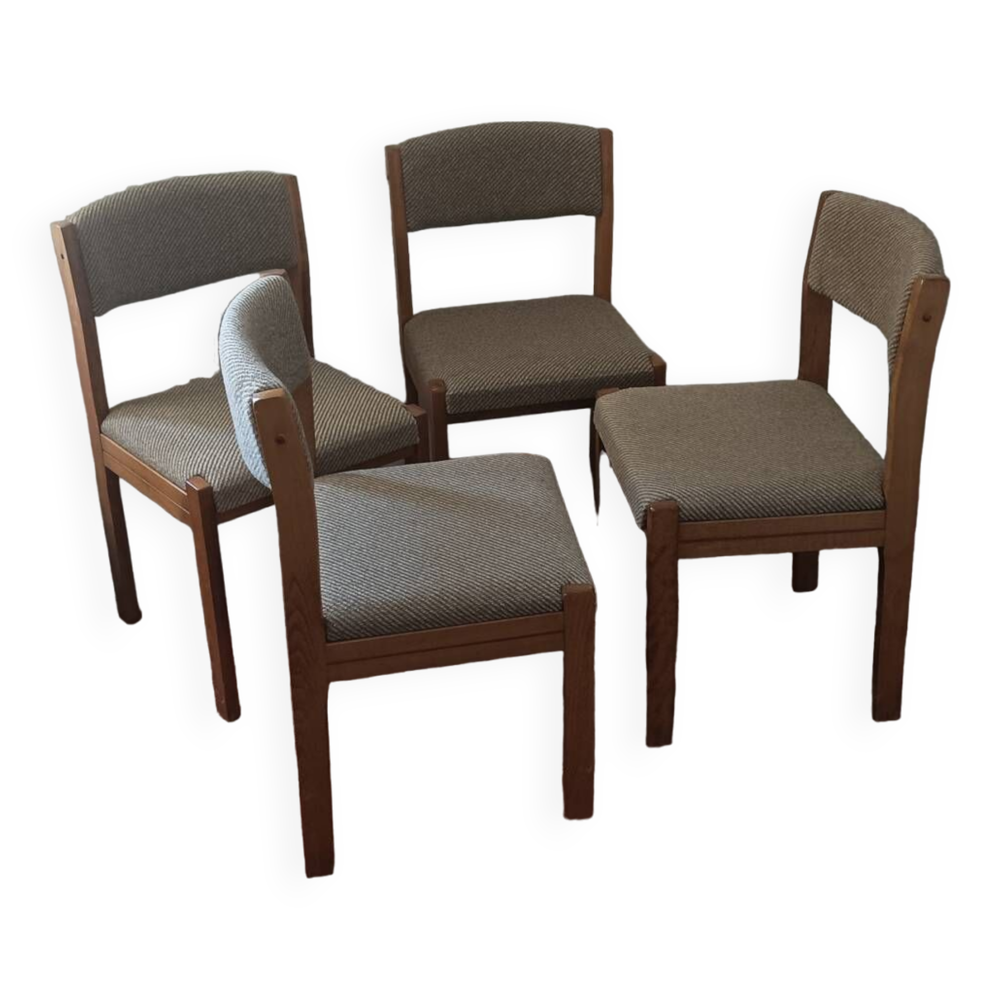 Set de 4 chaises baumann année 1970