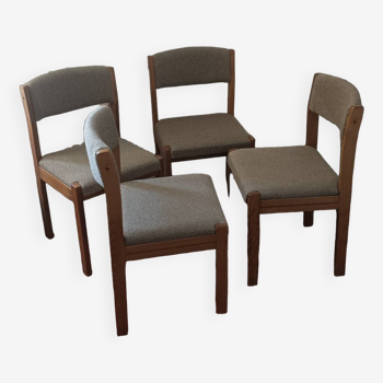 Set de 4 chaises baumann année 1970