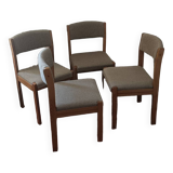 Set of 4 Baumann chairs from 1970