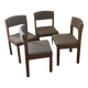 Set de 4 chaises baumann année 1970