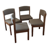 Set of 4 Baumann chairs from 1970