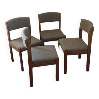 Set de 4 chaises baumann année 1970