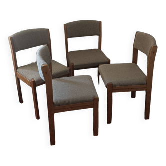 Set of 4 Baumann chairs from 1970