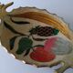 Empty pocket pineapple enamelled brass