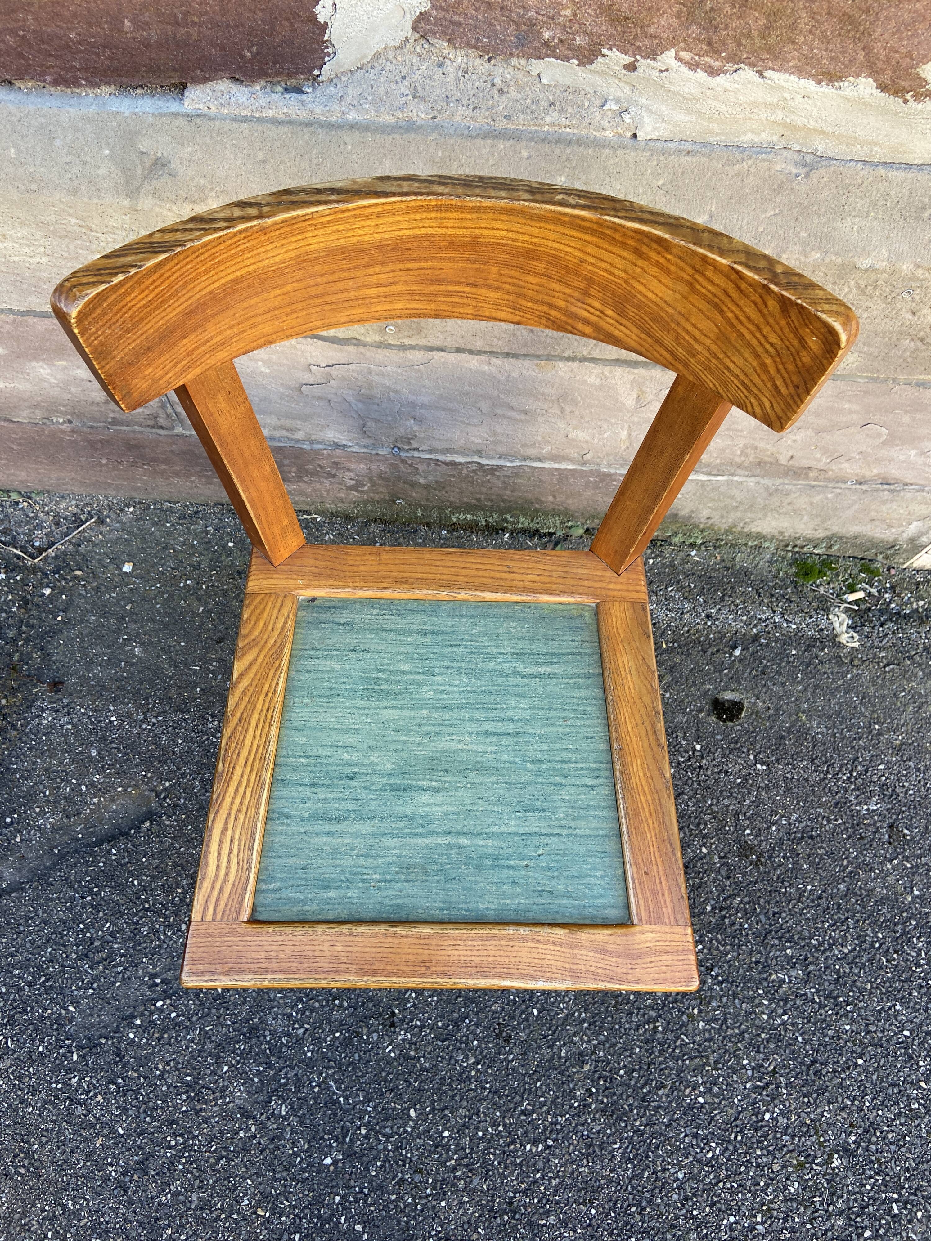 4 chairs bistrot 1950 design wood