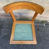 4 chairs bistrot 1950 design wood
