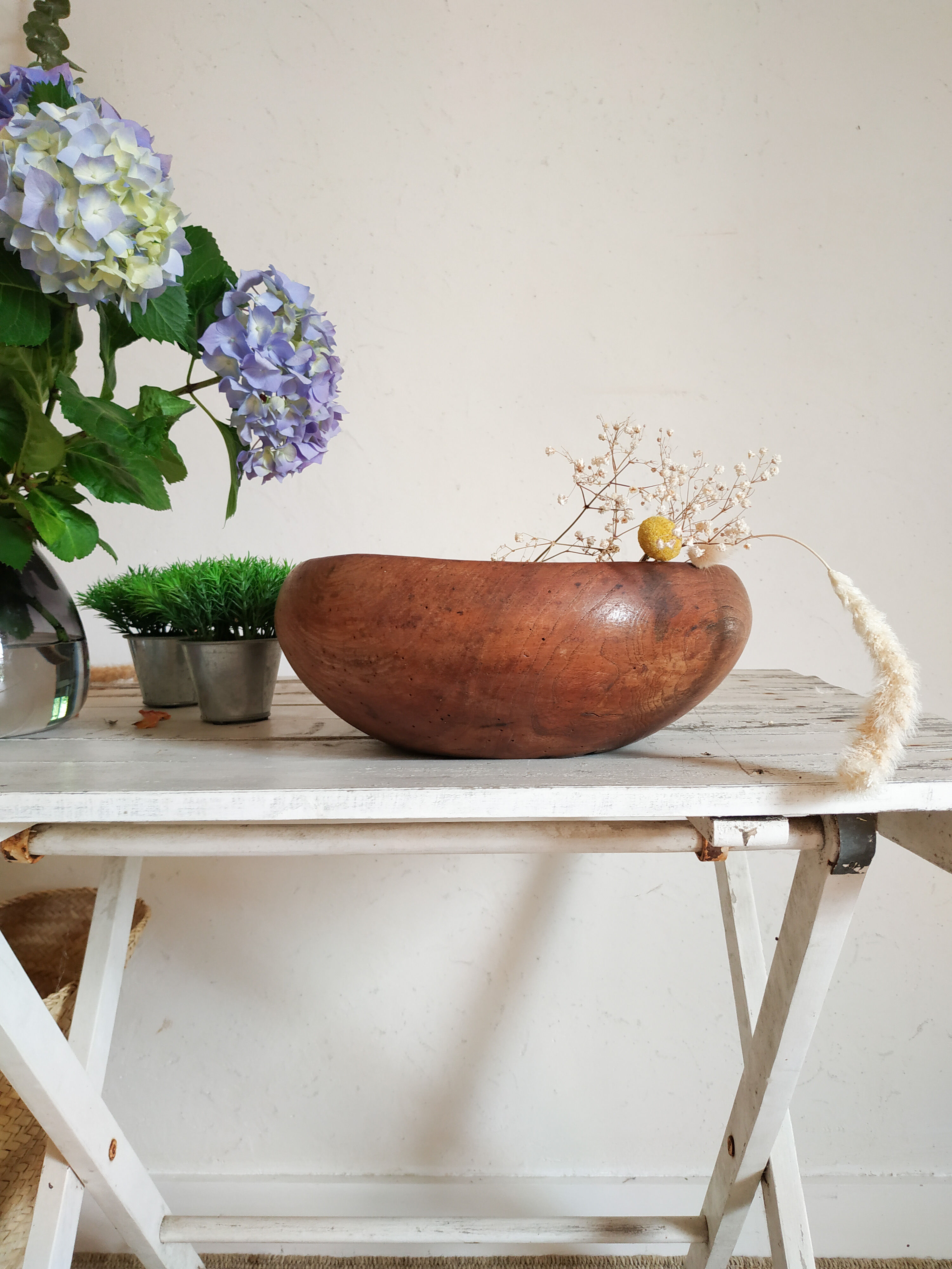 Old wooden bowl