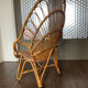 Fauteuil en rotin et bambou du milieu du siècle, années 1950