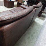 Leather sofa 2 places DS66 De Sede years 70/80