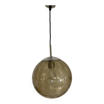 Suspension boule verre bullé RAAK années 60