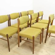 Ensemble de 8 chaises en palissandre, années 1960
