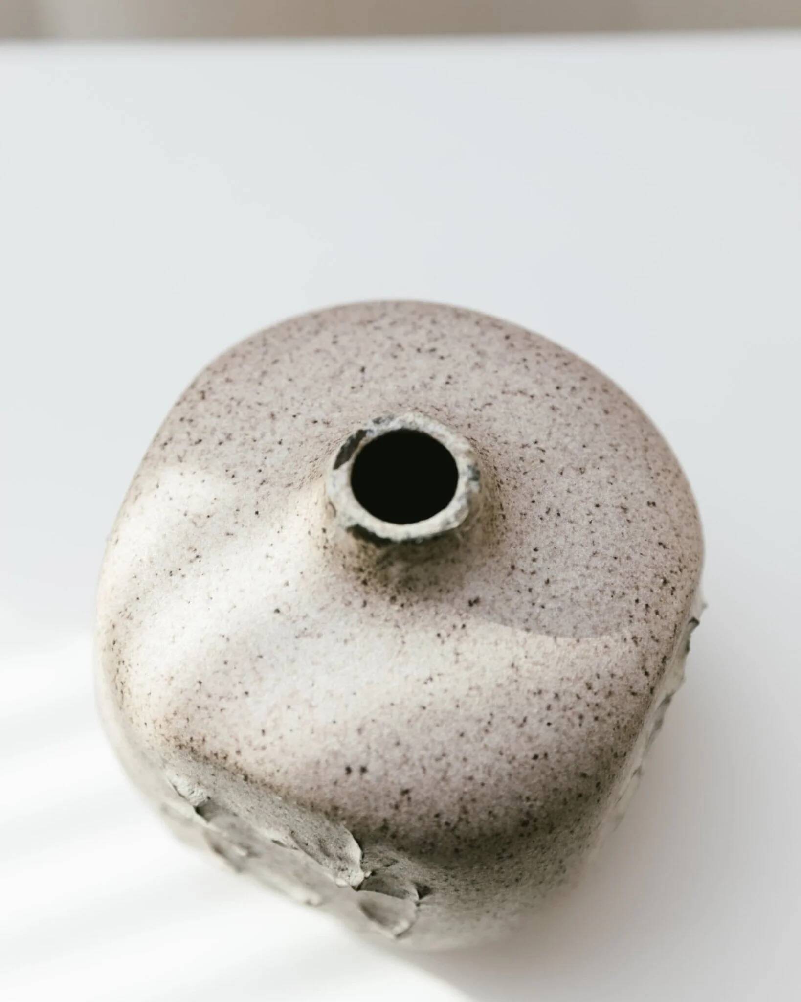 Beige Ceramic Vase by Heiner Hans Körting Studio, 1970s German Dornburg Studio Pottery