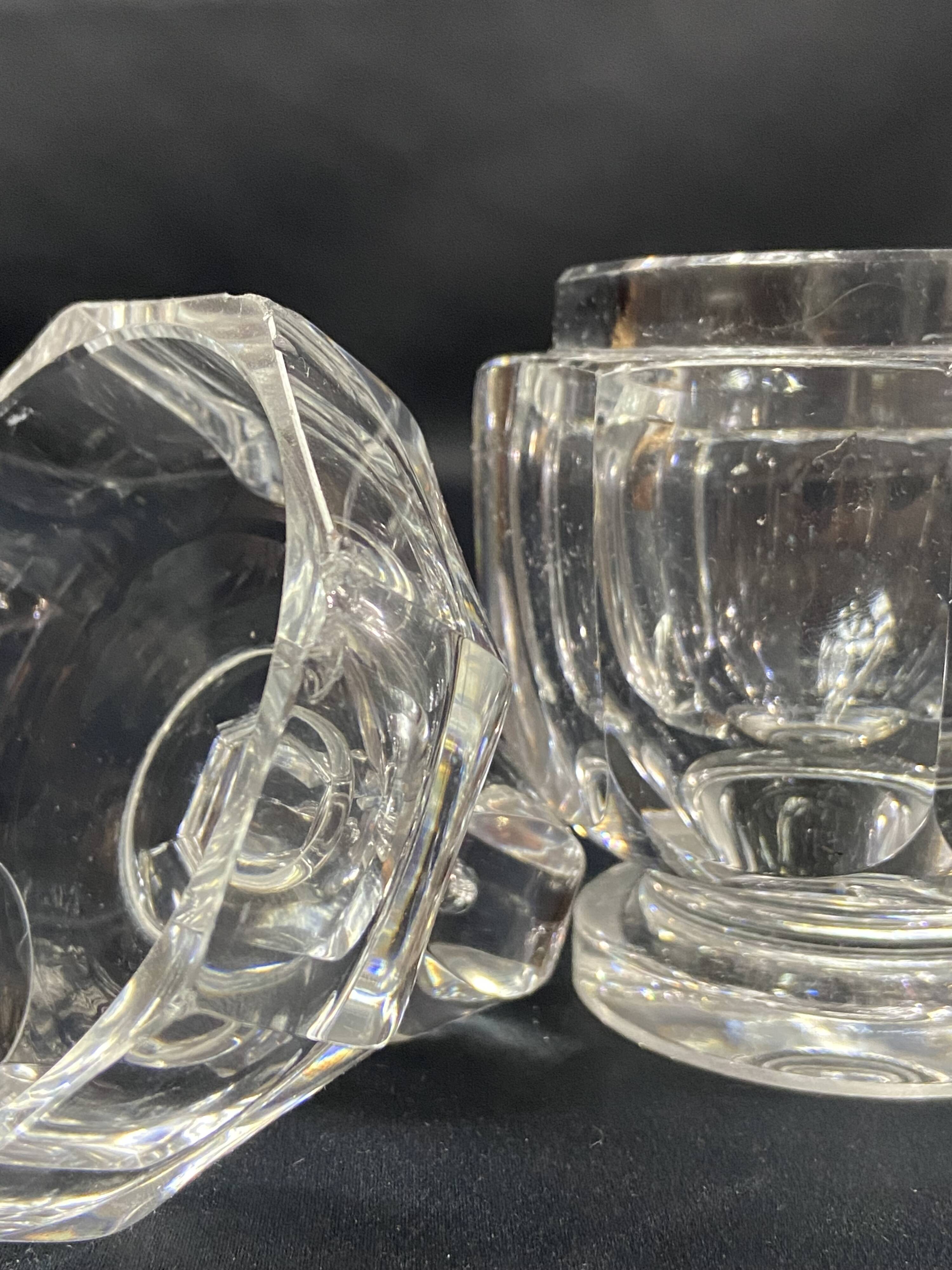 Baccarat crystal covered pot, Malmaison model