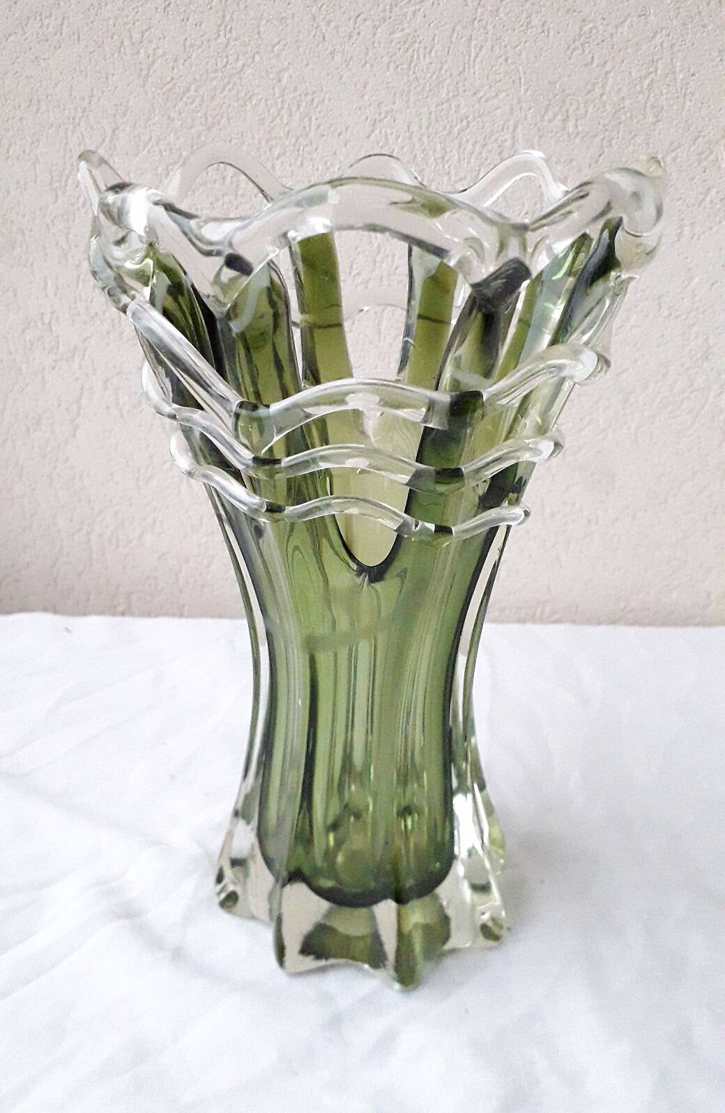 Blown glass vase