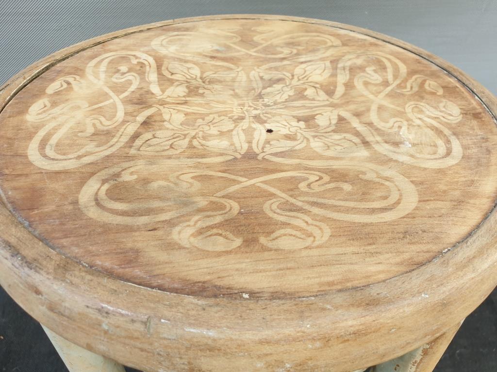 Fischel art nouveau motif estaminet tabouret
