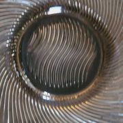 80s smoked glass cup