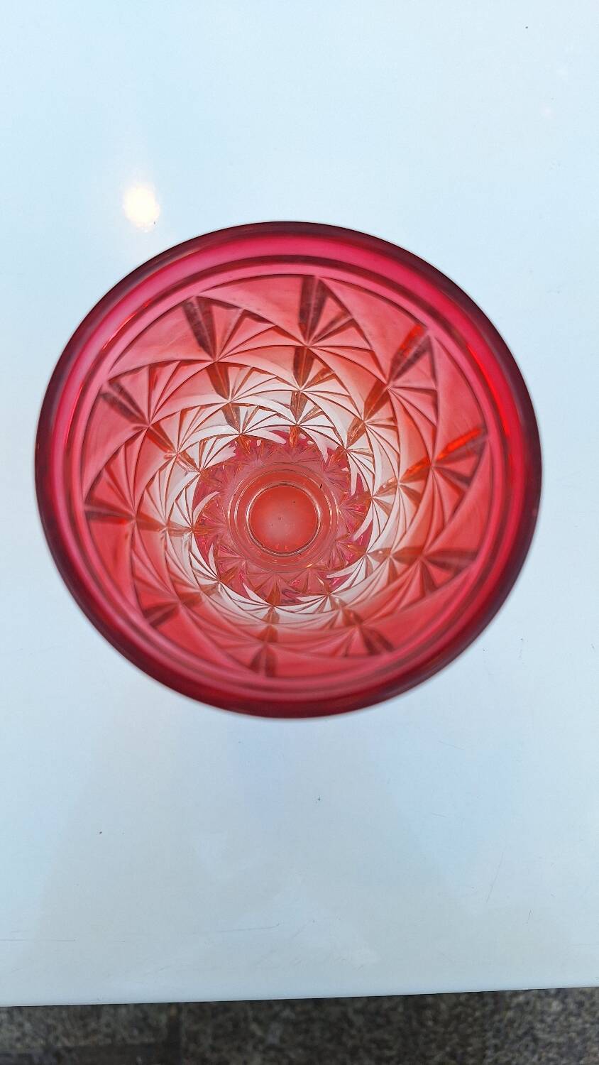 Pair of Baccarat cut crystal glasses, early 20th century