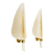Rare set of 1960s Murano glass wall lamps by Barovier & Toso