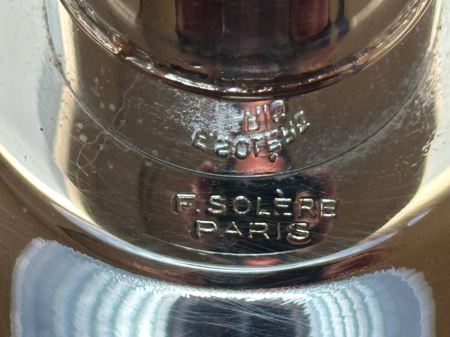 Vintage Art Deco lamp signed Ferdinand Solène Paris France.