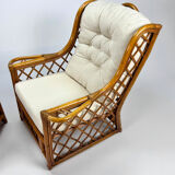 Bamboo armchairs lounge chairs