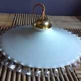 White opaline hanging lamp