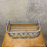 Gray wrought iron shelf