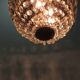 Antique crystal ceiling chandelier, Empire style, patinated gilt metal – pendant light