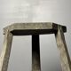 Antique distressed wabi sabi rustic patinated farmhouse workers stool 1900s
