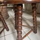 Pair of solid oak milking stools