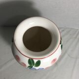 Vase old D. DINIS painted ceramics drawing flowers Decoration Vintage