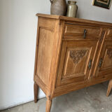 Carved oak sideboard