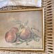 Pastel 1900, nature morte et cadre vitré