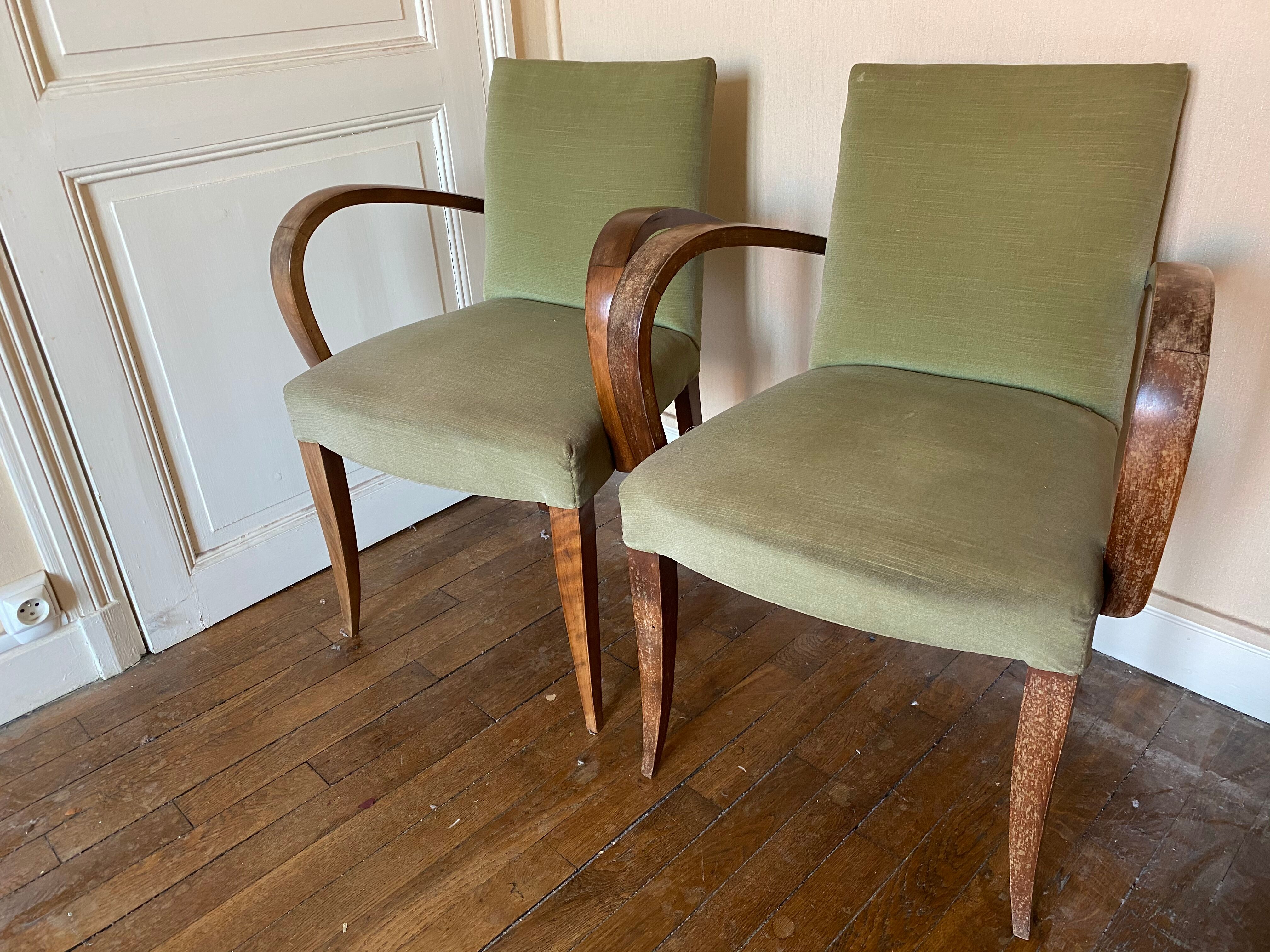 Lot of two bridge chairs
