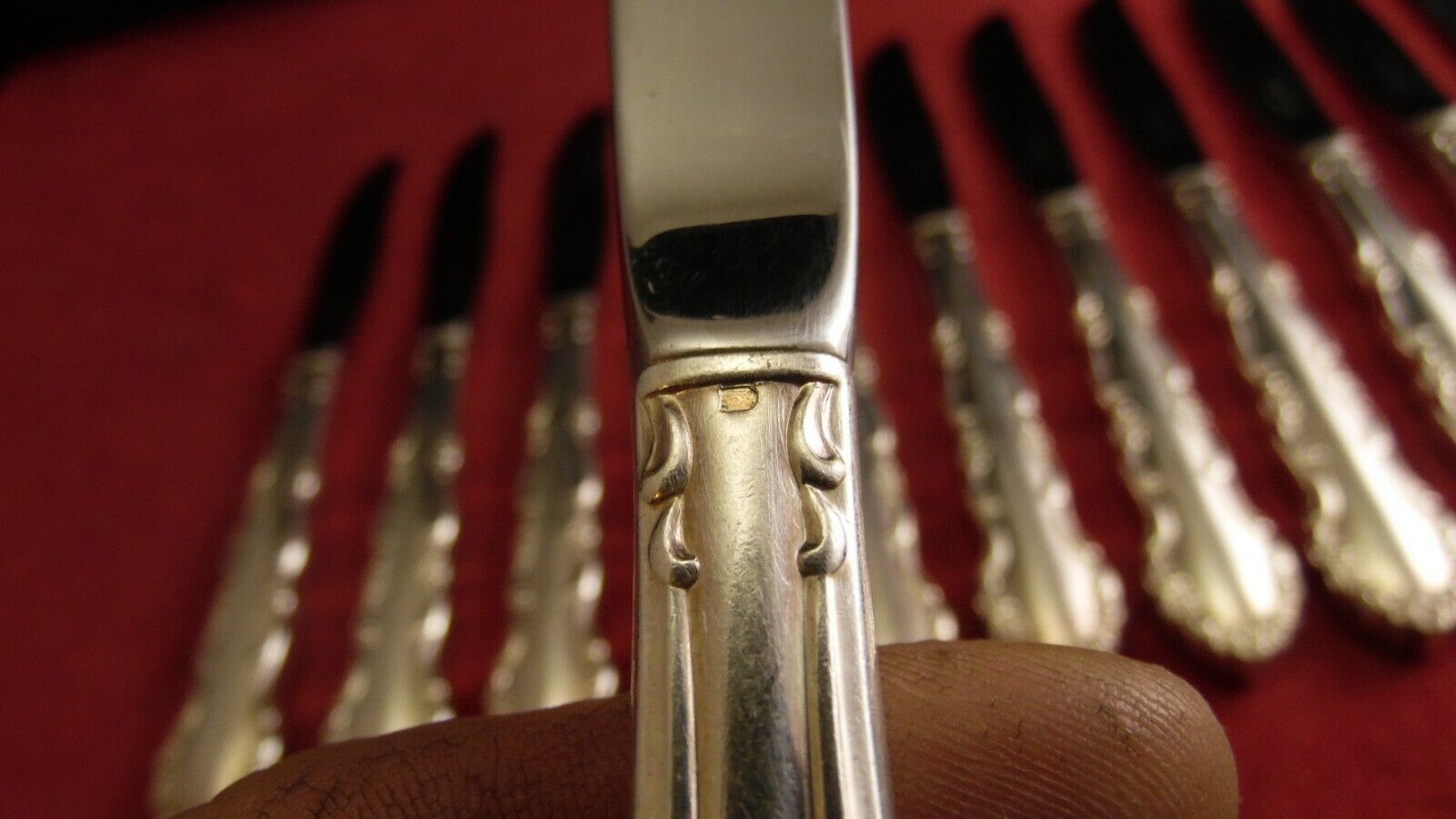 Service of 12 silver metal entremets Regency Sheffield