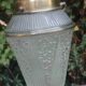 Art Deco style glass and brass pendant from the 20s/30s in water green color