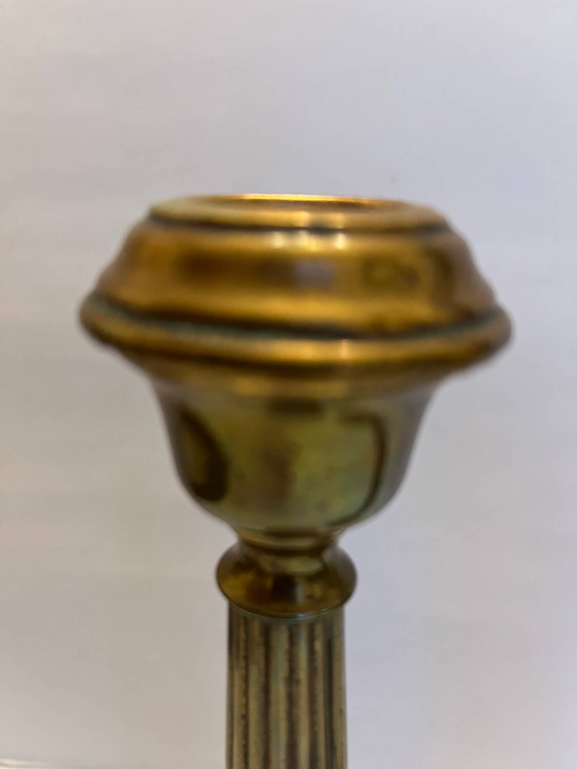 Pair of gilded bronze candlesticks