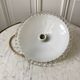 Suspension in serrated opaline and porcelain early twentieth century