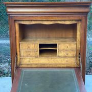 Louis Philippe secretary in solid wood with satin finish