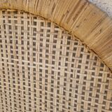 Rattan wicker headboard