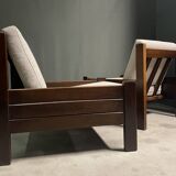 A pair of 1960's minimalist lounge chairs