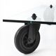 Gae AULENTI (1927-2012) Coffee table model "Table with wheels" for Fontana