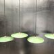 Enameled sheet metal pendant lights