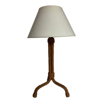 Living room lamp in braided rope 1950 Riviera