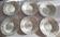 6 vintage deep plates from Digoin Sarreguemines with floral decoration.